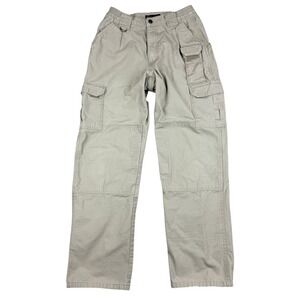 5.11 Tactical Cargo Pants Mens 30x32 Khaki Canvas Straight Utility Work Gorpcore